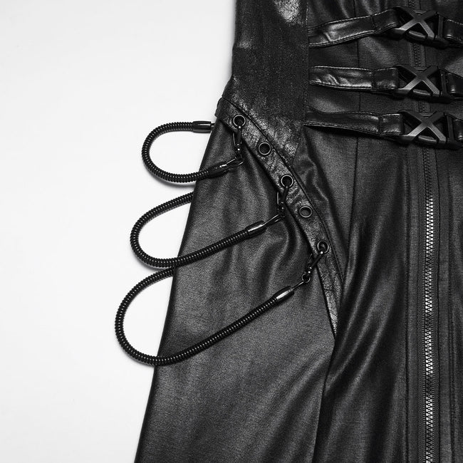 2026 Cyberpunk leather dress