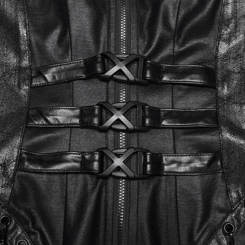 2026 Cyberpunk leather dress