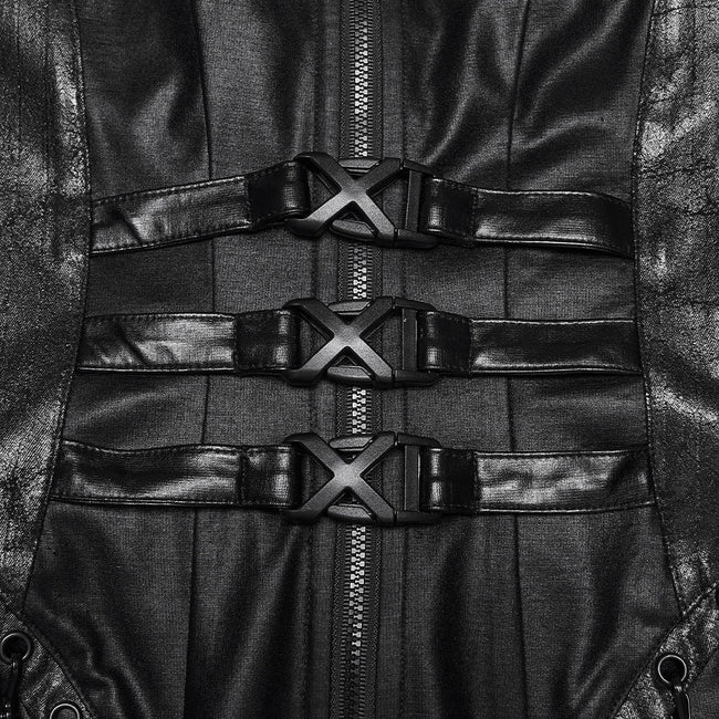 2026 Cyberpunk leather dress