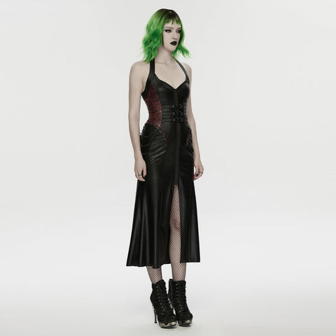2026 Cyberpunk leather dress