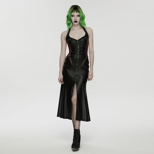 2026 Cyberpunk leather dress
