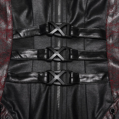 2026 Cyberpunk leather dress