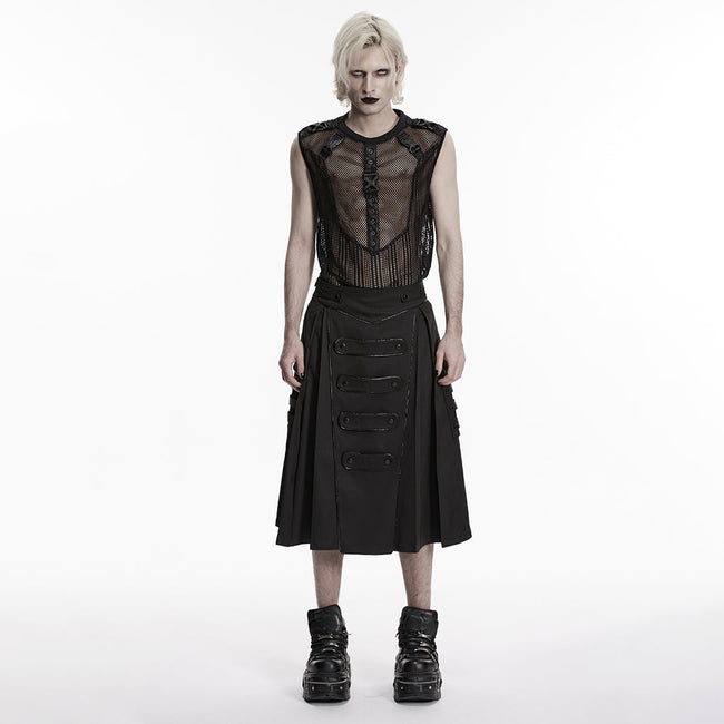 Men's Bright webbings Cyberpunk Skirt