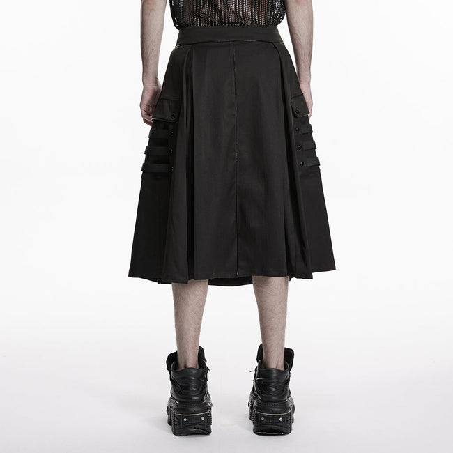 Men's Bright webbings Cyberpunk Skirt