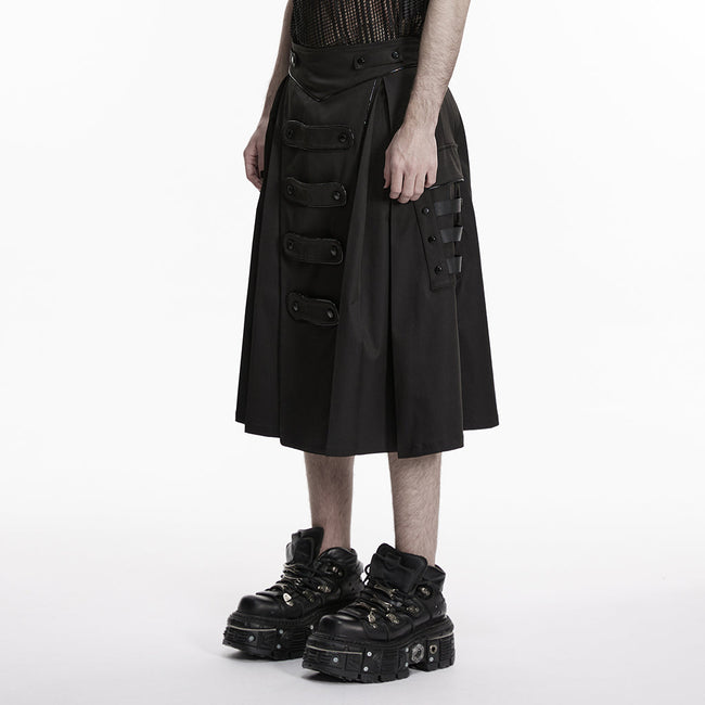 Men's Bright webbings Cyberpunk Skirt