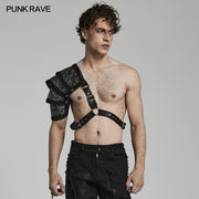 Goth man shoulder armor