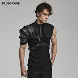 Goth man shoulder armor