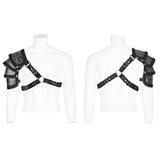 Goth man shoulder armor