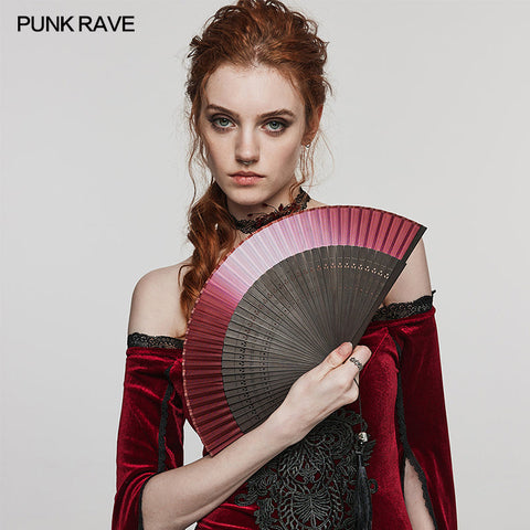 Goth Gradien Carving Fan