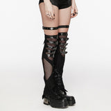 Punk perspective slim long leg warmers