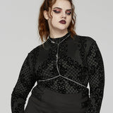 Punk Heart Shape Bat Chain Harness