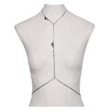 Punk Heart Shape Bat Chain Harness