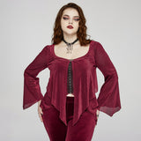 Punk Blood Butterfly Tassel Choker