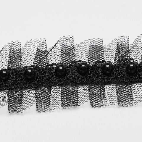 Punk Mesh Black Cat Choker