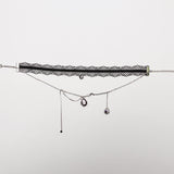 Goth Lace Gradient Pendant Choker