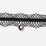 Goth Lace Gradient Pendant Choker