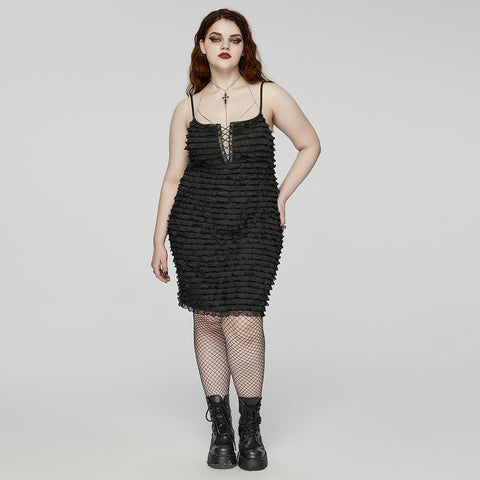 Goth Pointed Cross Chain Harness