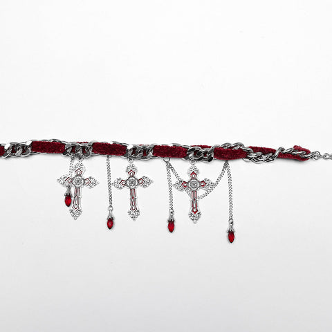 Goth Gorgeous Cross Choker