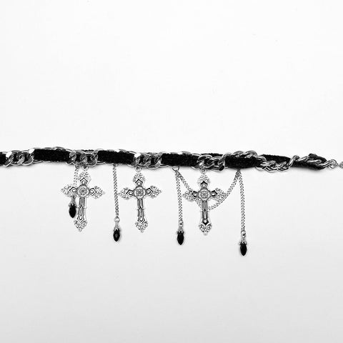 Goth Gorgeous Cross Choker