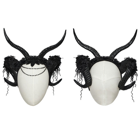 Goth Demon Horn Headwear