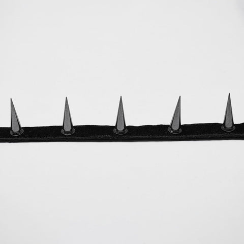 Goth Rivet Mesh Formal Hat