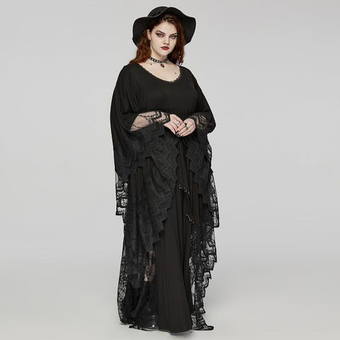 Goth Heart Shape Bat Earbone Earring