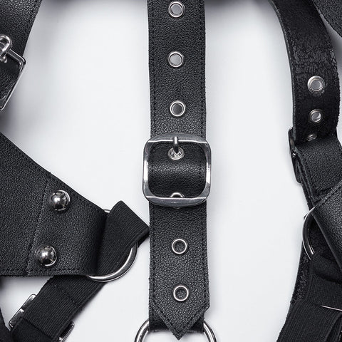 Handsome punk tassel shoulder armor