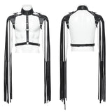 Handsome punk tassel shoulder armor