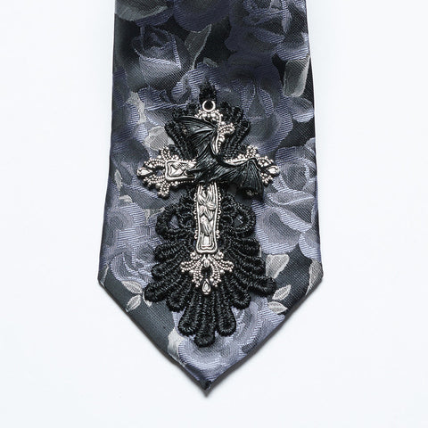 Goth Rose Tie