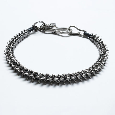 Apocalypse punk skeleton leg chain
