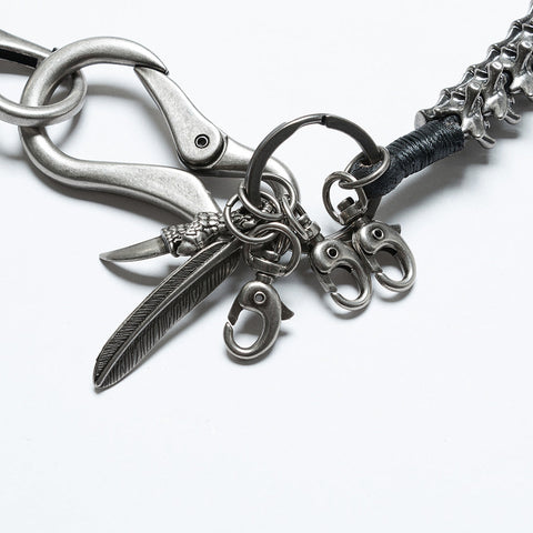 Apocalypse punk skeleton leg chain