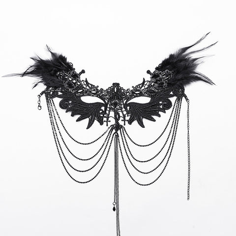 Gothic Black Wing Gorgeous Necklace