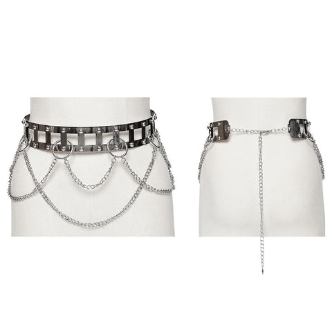 Punk Rivet Metal Belt