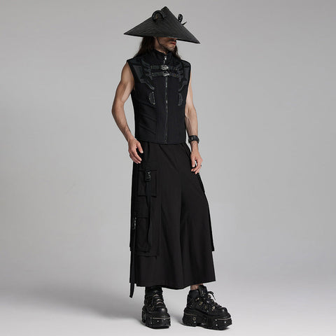 Punk Dark Sheep Horn Conical Hat