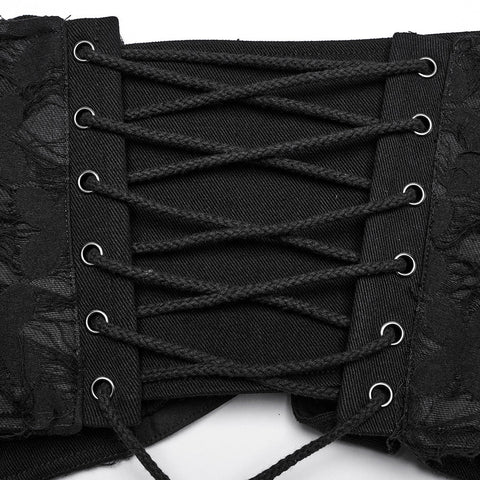 Punk interlaced corset