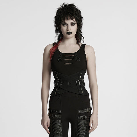 Punk interlaced corset