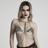 Metal scale chest chain