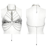 Metal scale chest chain