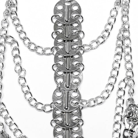 Metal scale chest chain