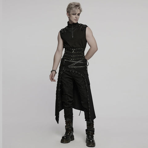 Punk Rivets Metal Corset