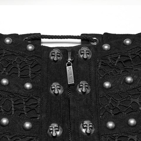 Punk Rivets Metal Corset