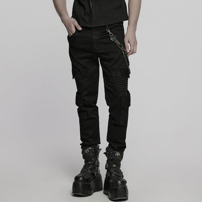 Punk vintage pants chain