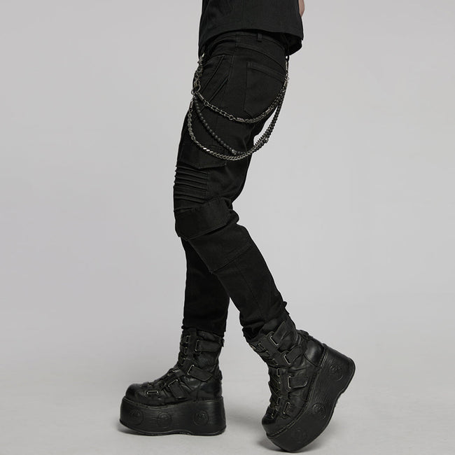 Punk vintage pants chain