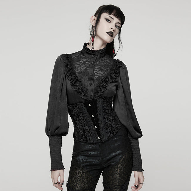 Goth Rose Lace Corset