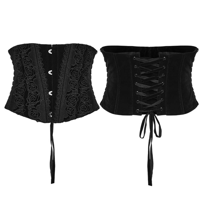 Goth Rose Lace Corset