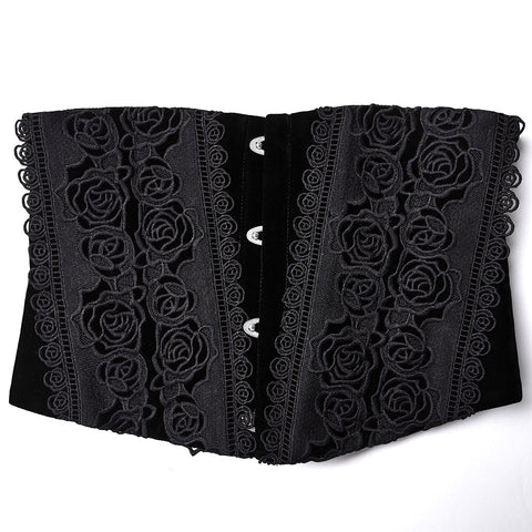 Goth Rose Lace Corset