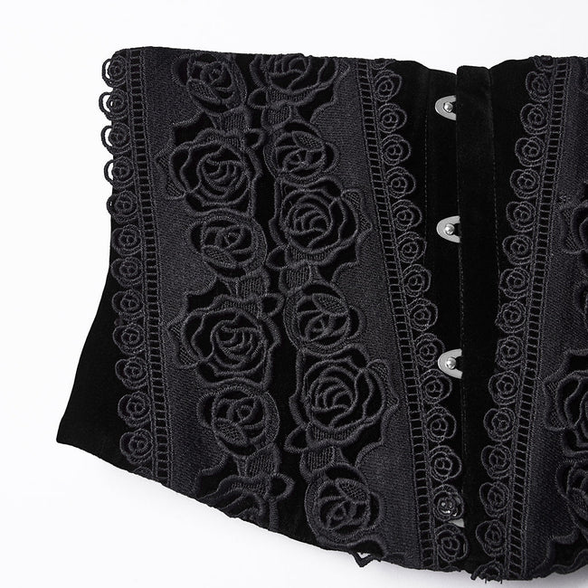 Goth Rose Lace Corset
