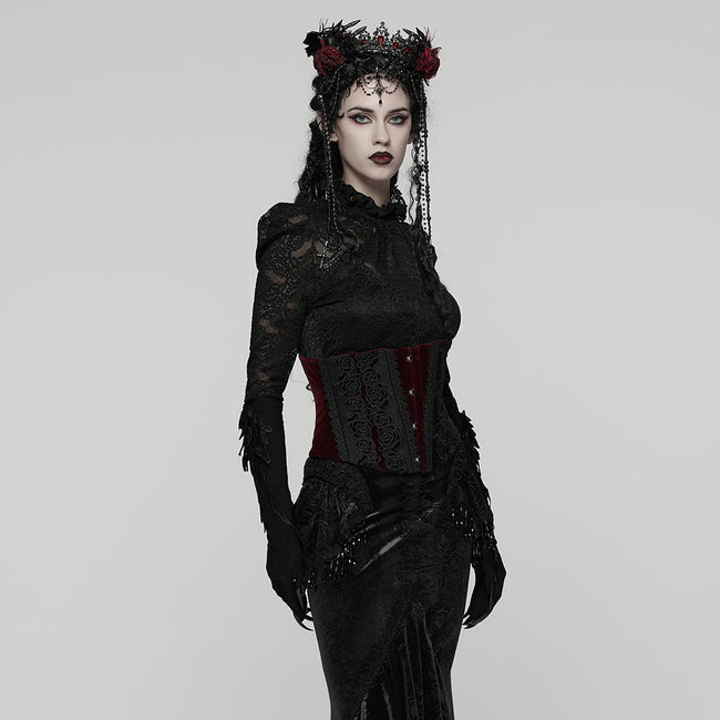 Goth Rose Lace Corset