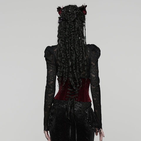 Goth Rose Lace Corset