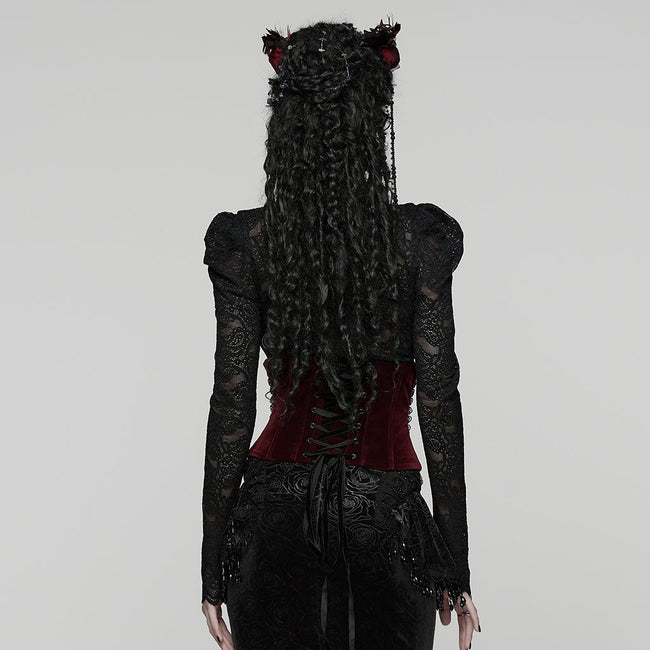 Goth Rose Lace Corset